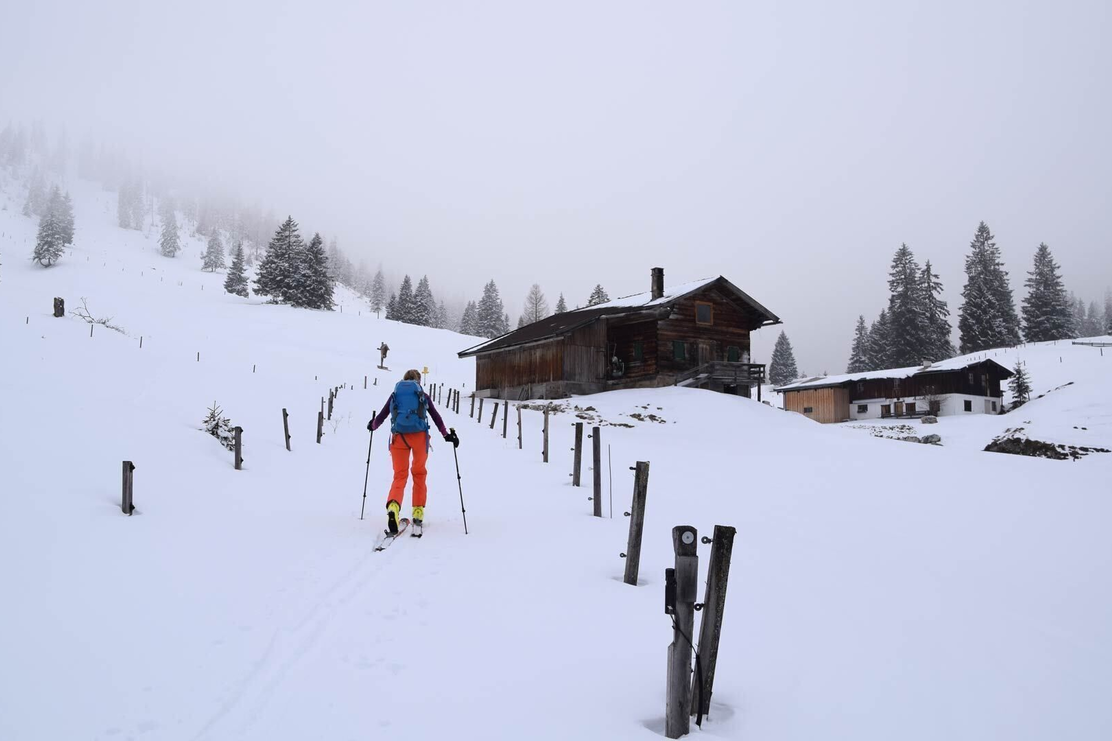 Skitour Roßkogel Brandenberg Anderl's Almhütte