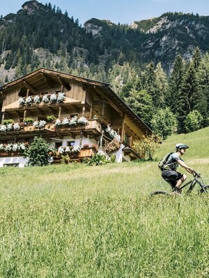 Mountainbiker in Alpbach