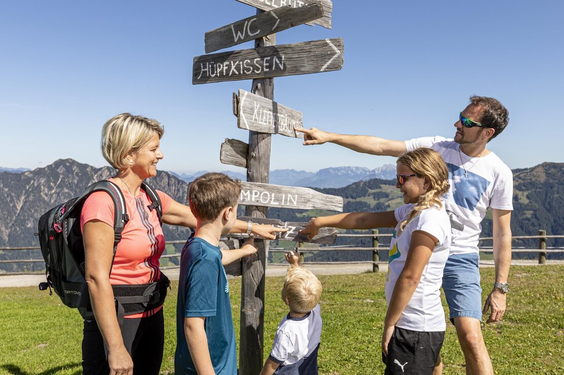 Familie am Wiedersberger Horn