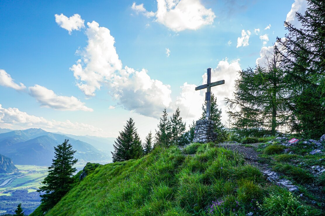 Gipfelkreuz Voldöpper Spitze ab Brandenberg | © Sandrine Stock