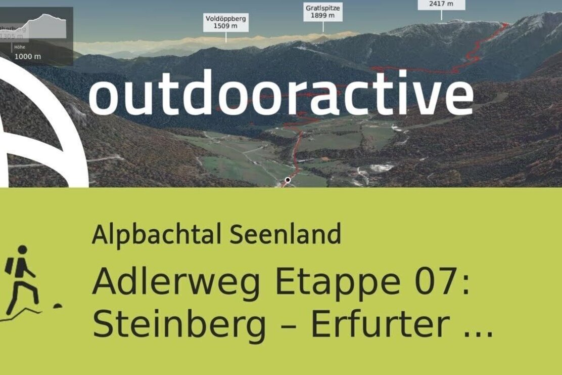 Bergtour im Alpbachtal Seenland: Adlerweg Etappe 07: Steinberg – Erfurter Hütte