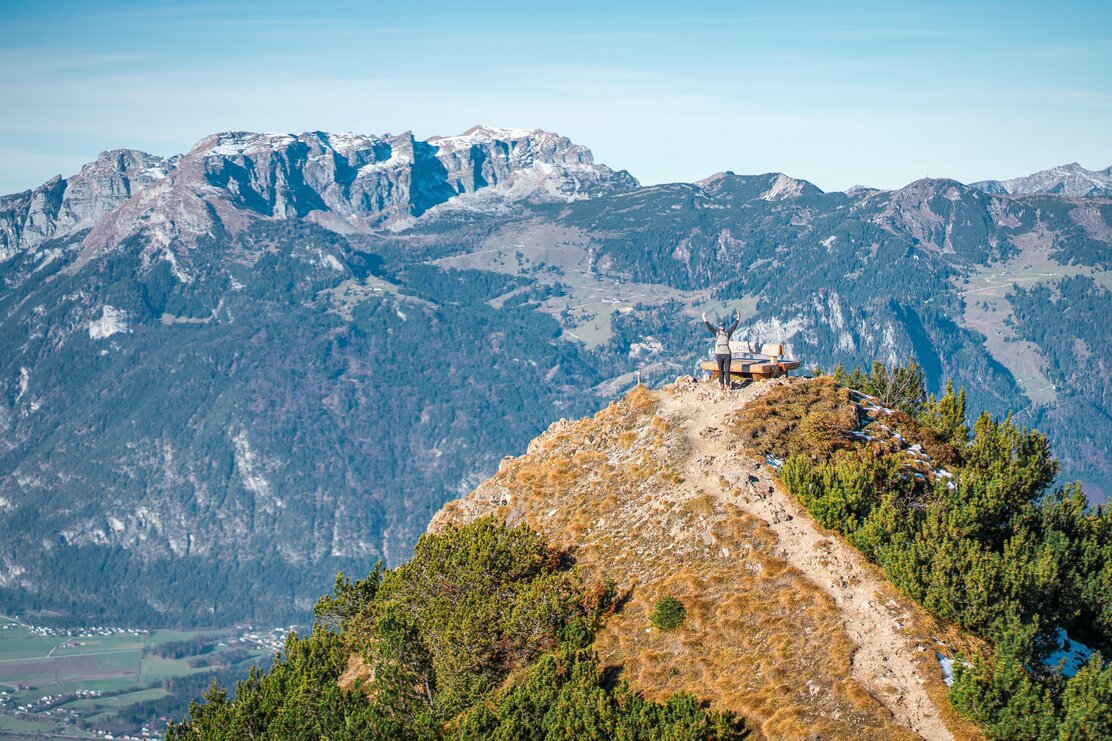 Trailrunner auf der Gratlspitze im Alpbachtal