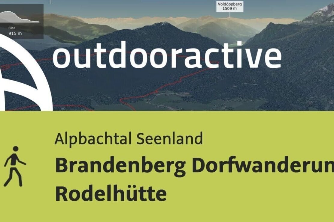 Wanderung im Alpbachtal Seenland: Brandenberg Dorfwanderung Rodelhütte