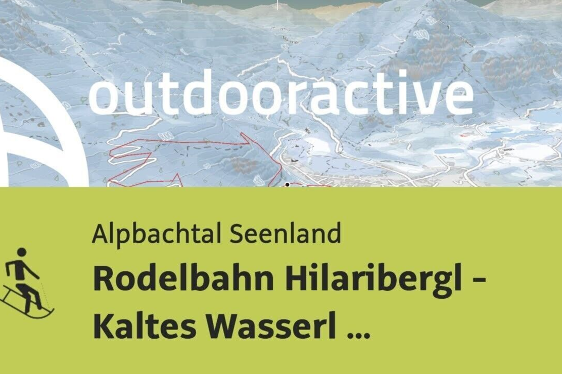 Rodelstrecke im Alpbachtal Seenland: Rodelbahn Hilaribergl - Kaltes Wasserl Kramsach