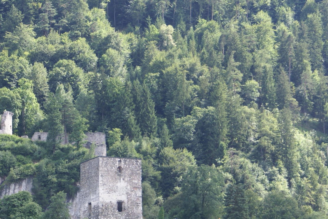 Blick auf Schlossberg Ruine