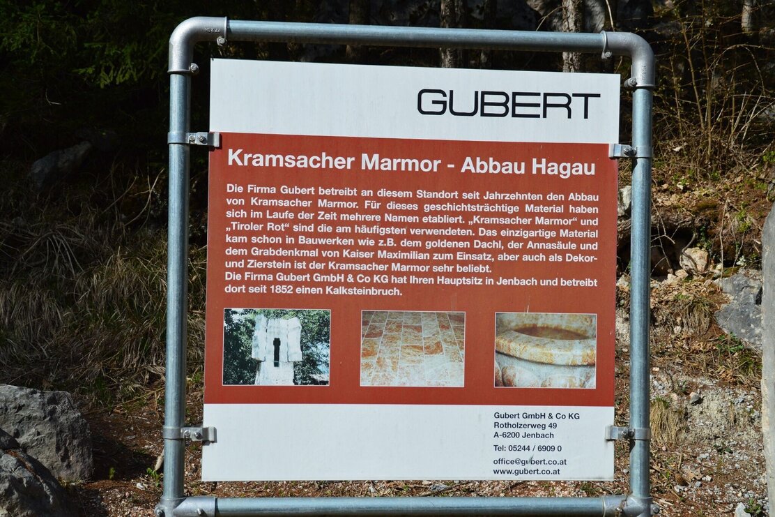 Kramsacher Marmor Abbaustelle Fa. Gubert