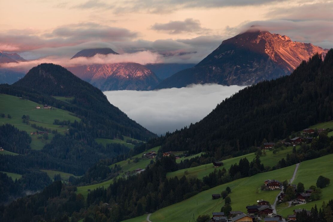 Blick in Richtung Tal auswärts - Alpbach