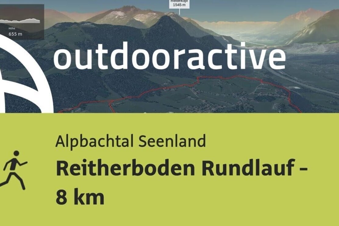 Joggingstrecke im Alpbachtal Seenland: Reitherboden Rundlauf - 8 km
