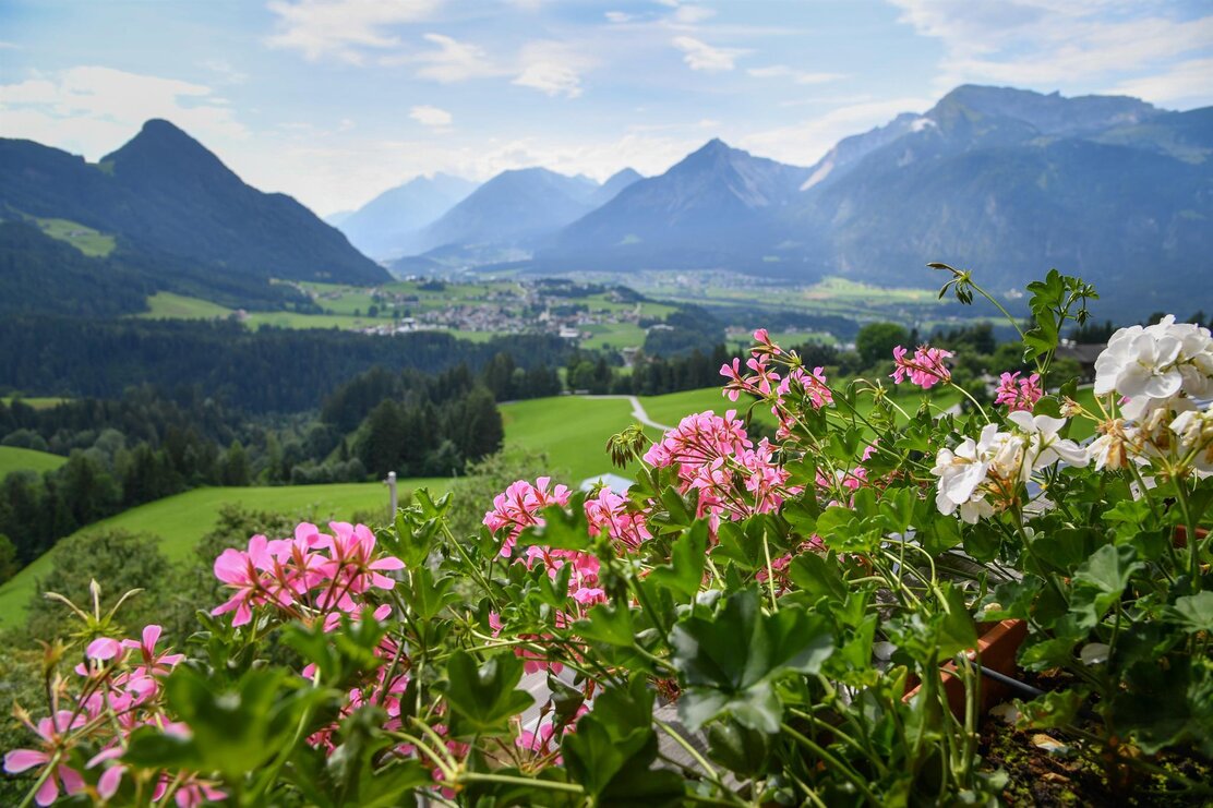 Ausblick vom Pinzgerhof Reith i.A.