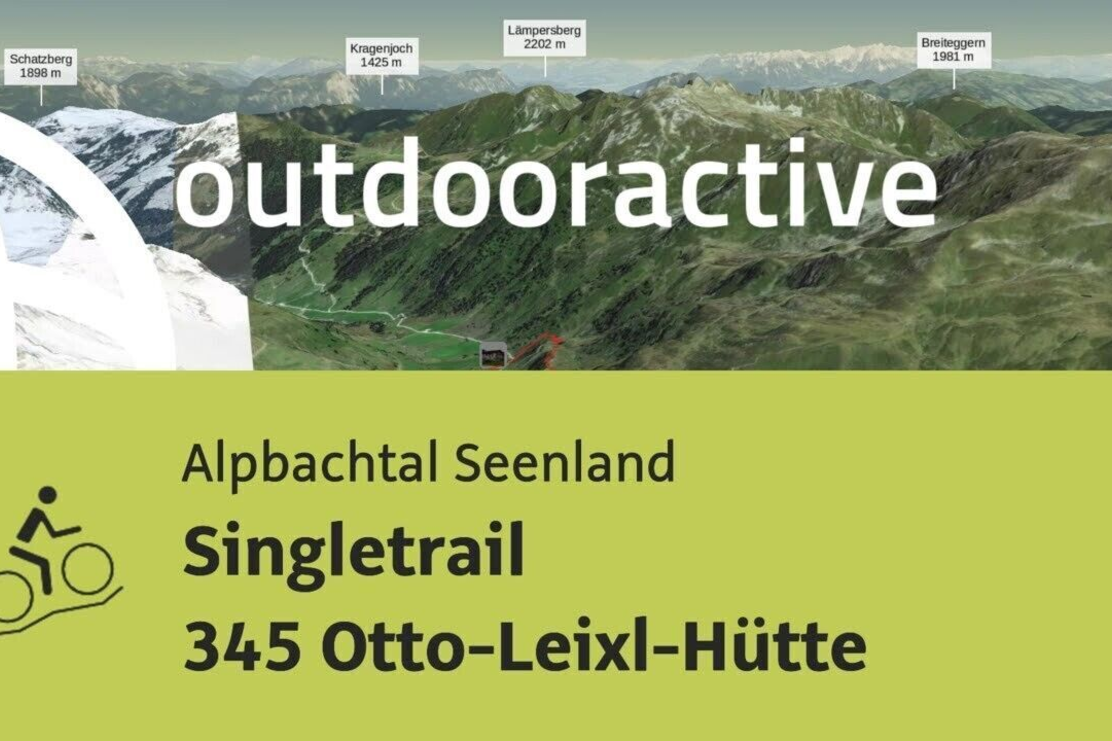 Mountainbike-tour im Alpbachtal Seenland: Singletrail 345 Otto-Leixl-Hütte