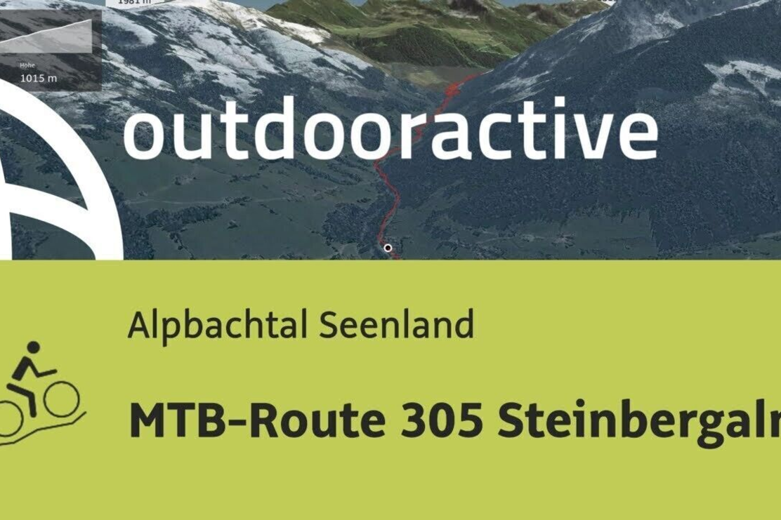 Mountainbike-tour im Alpbachtal Seenland: MTB-Route 305 Steinbergalm