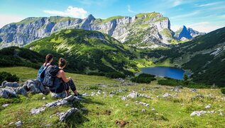 Rast mit Blick auf den Zireiner See | © Alpbachtal Tourismus