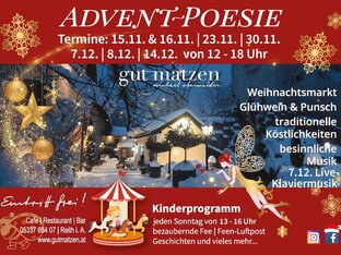 Flyer Adventpoesie | © (c)Gut Matzen
