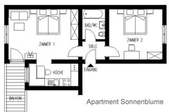 Grundriss  App. ""Sonnenblume"