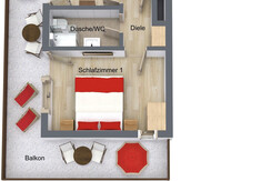 Familienappartement Alpbachtal Plan