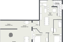 Familiensuite Tirol Plan EG