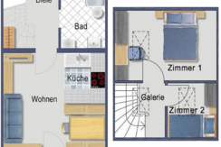 Grundriss Ferienwohnung 65m2  Alpbachtal