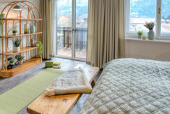 Strumpfburg Yoga Bergblick