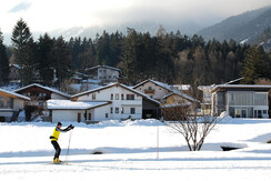 Langlauf vor Apartment