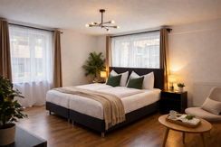 Cozy modern bedroom retreat