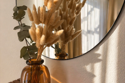 Warm sunlight and dried florals