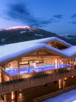 Infinity Pool im Winter | © Boutique Hotel Die Alpbacherin