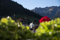 Ausblick Sommer Chalet Innertal