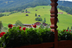 Aussicht Sommer Chalet Innertal