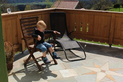 Kruckenhaus Ferienwohnung, tolle große Terrasse