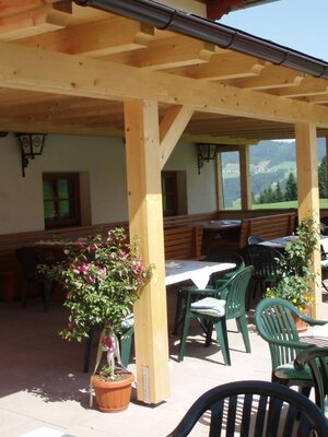 Blick auf die Terrasse | © Gasthof Haaser