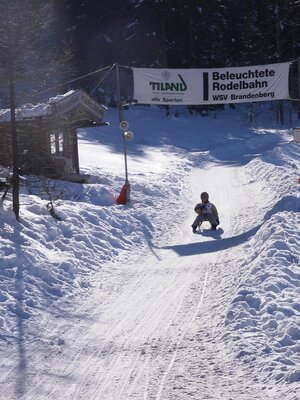 Beleuchtete Rodelbahn in Brandenberg | © Hotel Neuwirt