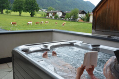 Privater Whirlpool mit Ausblick