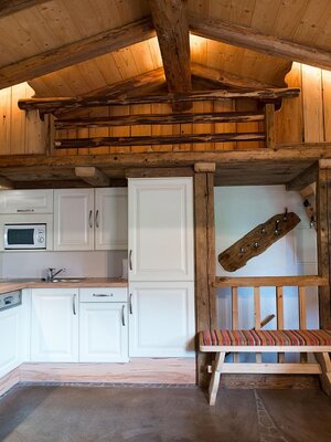 Almhütte_ Wohnraum_ Rosenhof_ Alpbach | © Photoegger