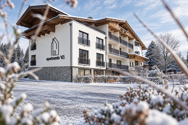 Hausansicht Winterstimmung